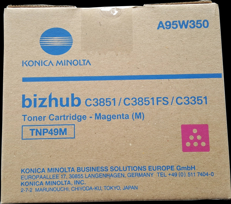 Konica Minolta TNP49 Magenta Cartucho de Toner Original - TNP49M/A95W350 Tintasmurcia.com