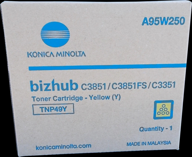 Konica Minolta TNP49 Amarillo Cartucho de Toner Original - TNP49Y/A95W250 Tintasmurcia.com