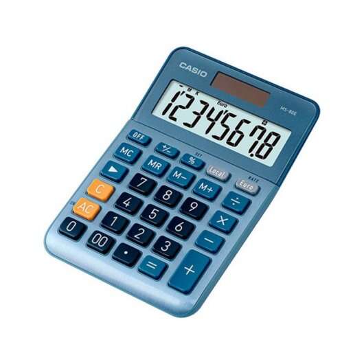 Casio - MS-80E calculadora Bolsillo Calculadora financiera Azul