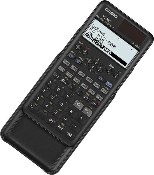 Casio - FC-200V-2 calculadora Escritorio Calculadora financiera Negro