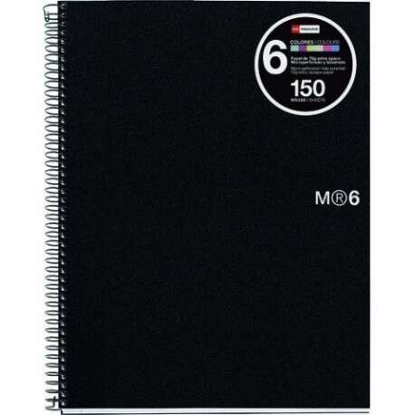 Miquelrius - BLOCK MR NB-6 mic.PP A5 150h CD.5 NEGRO