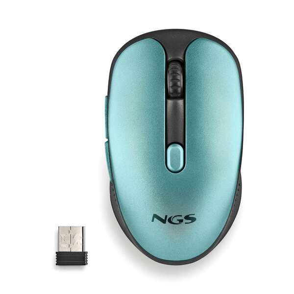 NGS Evo Rust Ice Raton Inalambrico USB 1600dpi - 5 Botones - Recargable - Uso Diestro 1 pieza(s)