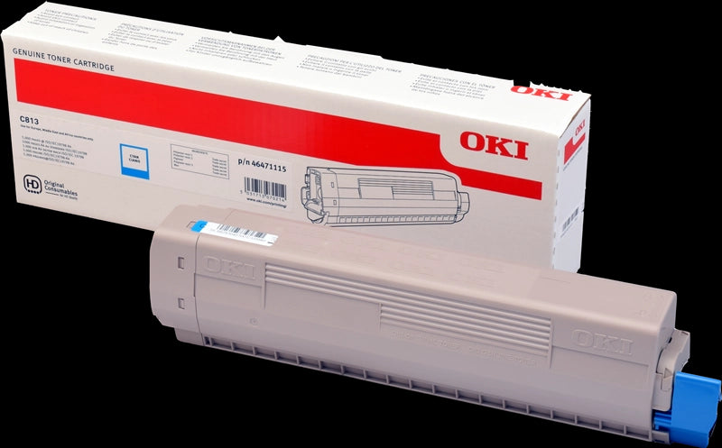 OKI C813 Cyan Cartucho de Toner Original - 46471115 Tintasmurcia.com