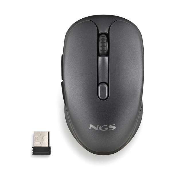 NGS Evo Rust Black Raton Inalambrico USB 1600dpi - 5 Botones - Recargable - Uso Diestro 1 pieza(s)