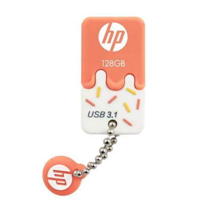 HP X778W Memoria USB 3.1 128GB - Diseño Helado Naranja y Blanco (Pendrive) 1 pieza(s)