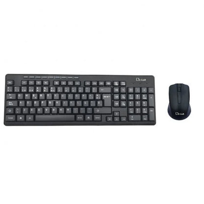 L-Link Pack Inalambrico USB Teclado + Raton 1200dpi 3 Botones - Uso Ambidiestro - Color Negro 1 pieza(s)