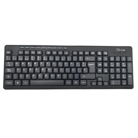 L-Link Pack Inalambrico USB Teclado + Raton 1200dpi 3 Botones - Uso Ambidiestro - Color Negro 1 pieza(s)