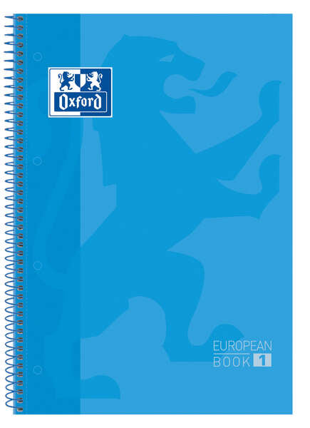 Oxford - Europeanbook 1 cuaderno y block A4+ 80 hojas Azul