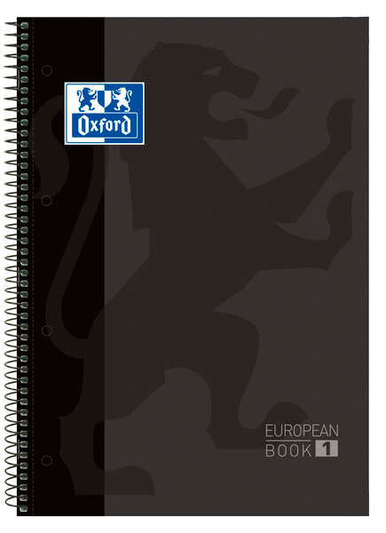 Oxford - Europeanbook 1 cuaderno y block A4 80 hojas Negro