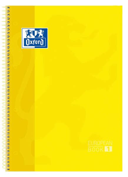 Oxford - Europeanbook 1 cuaderno y block A4 80 hojas Amarillo