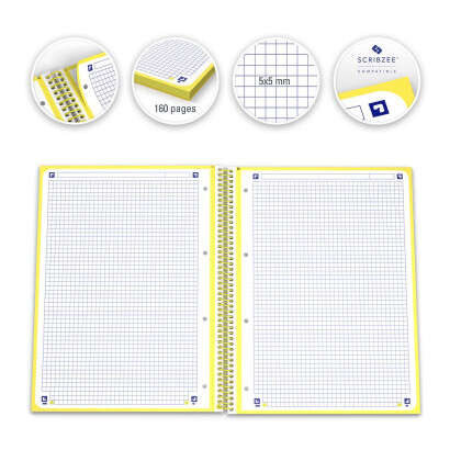 Oxford - Europeanbook 1 cuaderno y block A4 80 hojas Amarillo