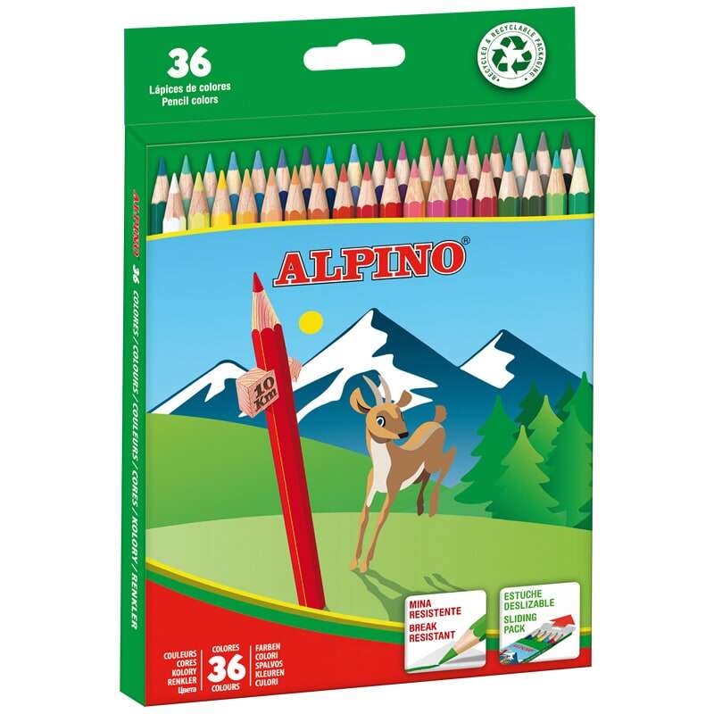 Alpino - AL010600 laápiz de color 36 pieza(s) Multicolor