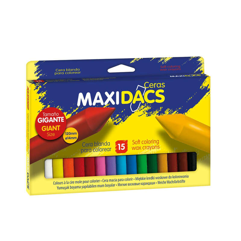 Dacs - ESTUCHE 15 CERAS PARA NIÑOS MAXIDACS DACS DX050216