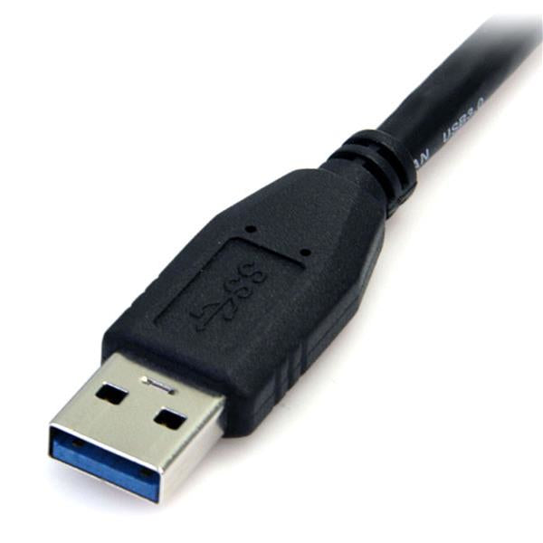 StarTech.com - Cable 50cm USB 3.0 Super Speed SS Micro USB B Macho a USB A Macho Adaptador - Negro