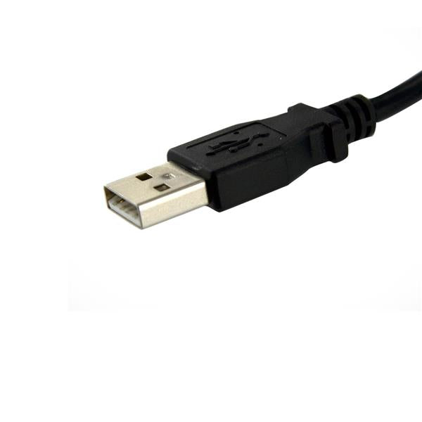 StarTech.com - Cable de 91cm USB 2.0 para Montar Empotrar en Panel - Extensor Macho a Hembra USB A - Negro