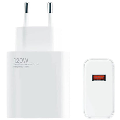 Xiaomi 120W Charging Combo Cargador de Pared para Smartphone USB-A 120W + Cable - Identificacion Inteligente de Dispositivos - 1 pieza(s)