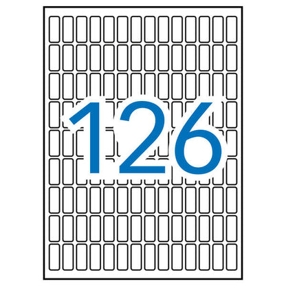 Apli Etiquetas A5 Blancas 8.0 x 20.0mm 15 Hojas 1 pieza(s)