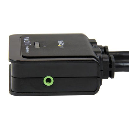 StarTech.com - Conmutador Switch KVM 2 puertos HDMI USB Audio con Cables Integrados - 1080p