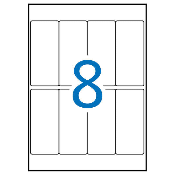 Apli Etiquetas A5 Blancas 36.0 x 82.0mm 15 Hojas 1 pieza(s)