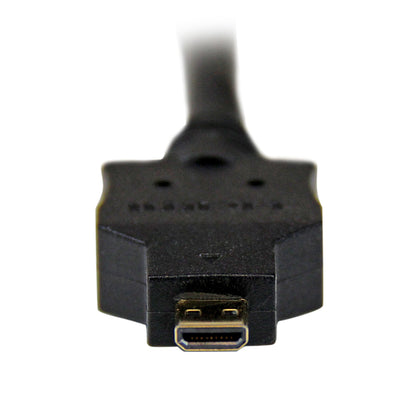 StarTech.com - Cable de 2m Adaptador Conversor Micro HDMI a DVI-D para Tablet y Teléfono Móvil - Convertidor de Vídeo para Dispositivos Micro HDMI Tipo D a DVI-D Monoenlace