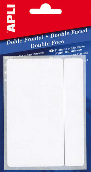 Apli Etiquetas Doble Frontal Blancas 13.0 x 40.0mm 1 pieza(s)