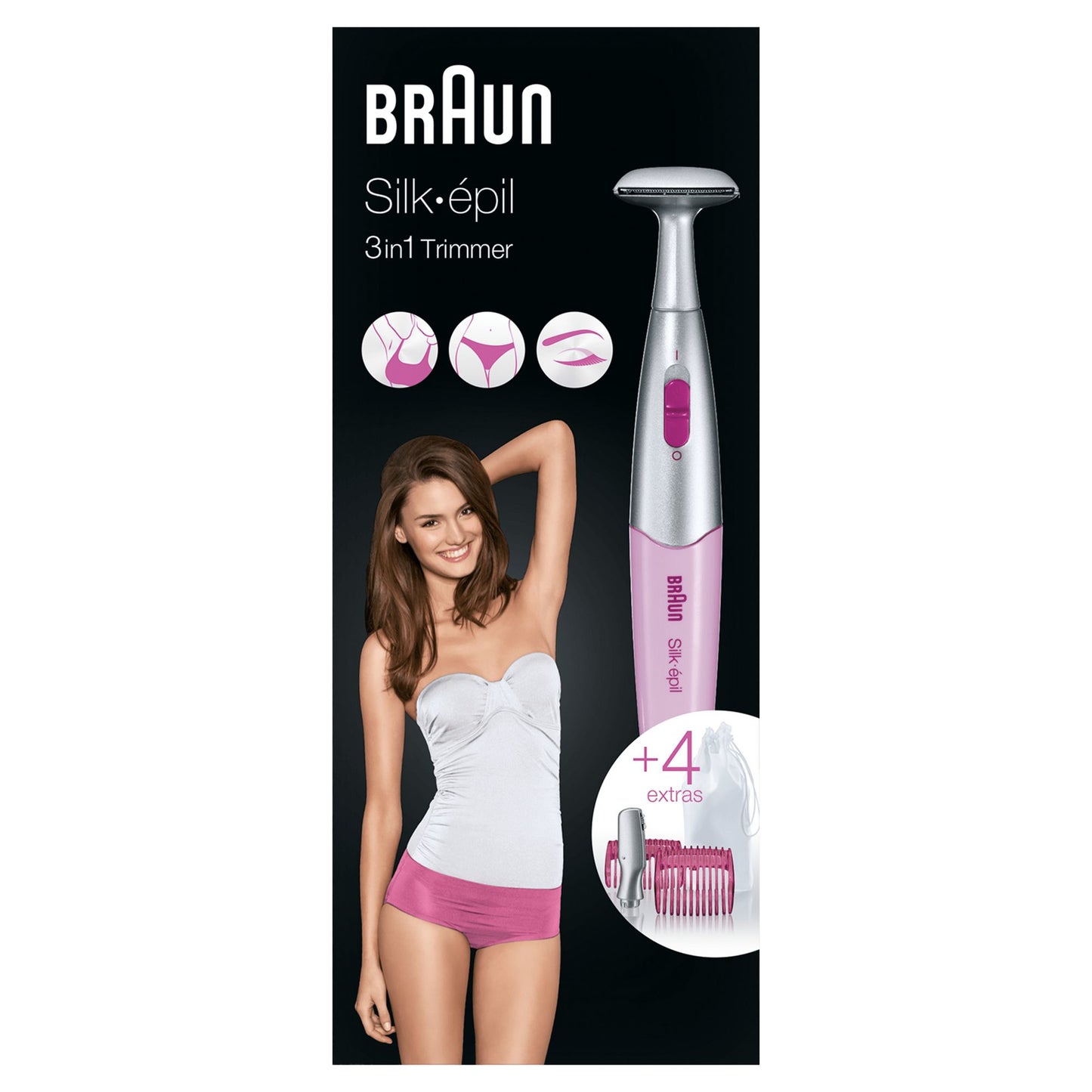 Braun - Silk-épil Styler FG1100 depiladora bikini Rosa