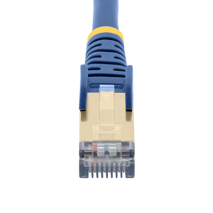 StarTech.com - Cable 5m Ethernet CAT6a - Cable de Red de 10 Gigabits Blindado Snagless RJ45 PoE de 100W - Latiguillo STP de 10GbE con Alivio de Tensión - Fluke - UL - TIA - Azul