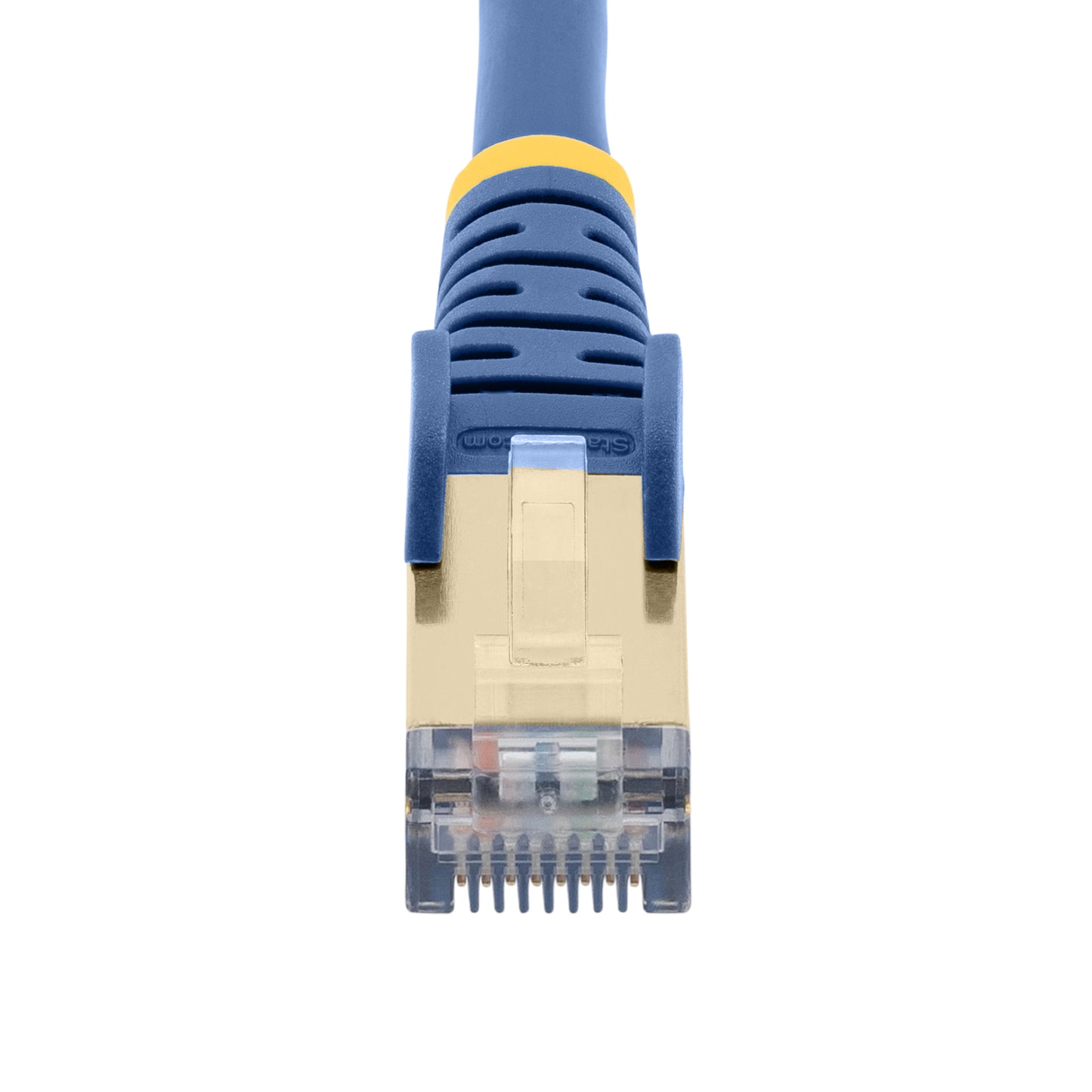 StarTech.com - Cable de 0 5m de Red Ethernet RJ45 Cat6a Blindado STP - Cable sin Enganche Snagless - Azul