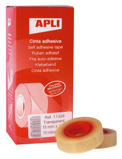 APLI - 11329 cinta adhesiva 33 m 10 pieza(s)