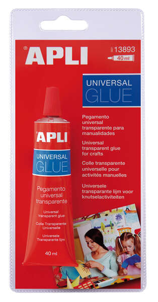 Apli Cola Universal - 40ml - Secado Rapido - Resistente al Agua - Transparente 1 pieza(s)