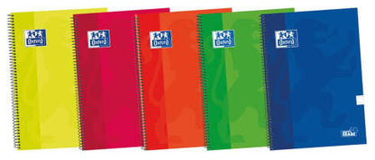 Oxford - PACK 4+1 CUADERNO ESPIRAL CLASSIC W-E FOLIO 80 HOJAS 4X4 CON MARGEN COLORES VIVOS OXFORD 400122761