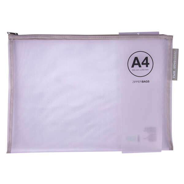 Apli Sobres Porta-Todo Nylon Transpirable A4 - Tacto Agradable, Portatiles, Resistentes y Duraderos - Ideal para Documentos, Equipos Electronicos y Viajes - Colores Surtidos 20 pieza(s)