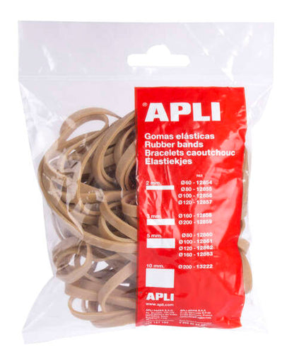 Apli Gomas Elasticas de Caucho Natural - Ø 160 x 5mm - Gran Elasticidad y Resistencia - Contenido 100 G 1 pieza(s)