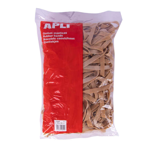 Apli Gomas Elasticas de Caucho Natural - Ø 120 x 10mm - Gran Elasticidad y Resistencia - Contenido 1kg 1 pieza(s)