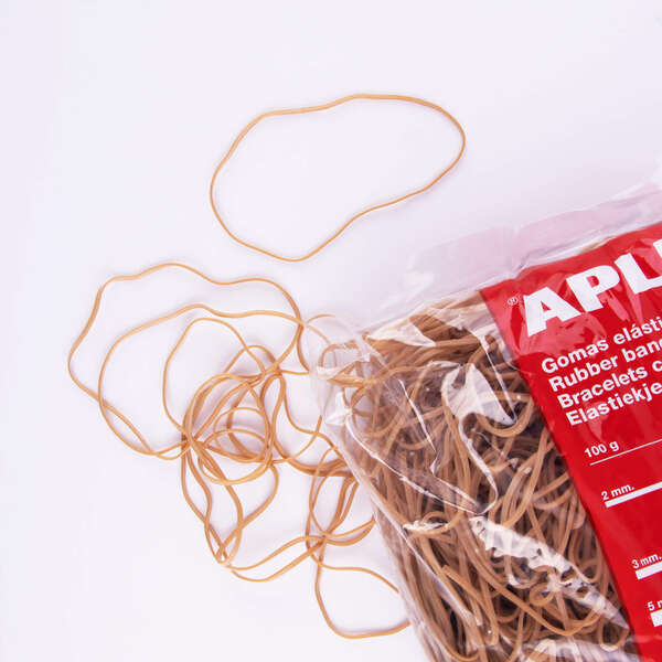 Apli Gomas Elasticas Ø 140 x 2mm - 1kg de Contenido - Gran Elasticidad y Resistencia - 70% de Caucho Natural 1 pieza(s)