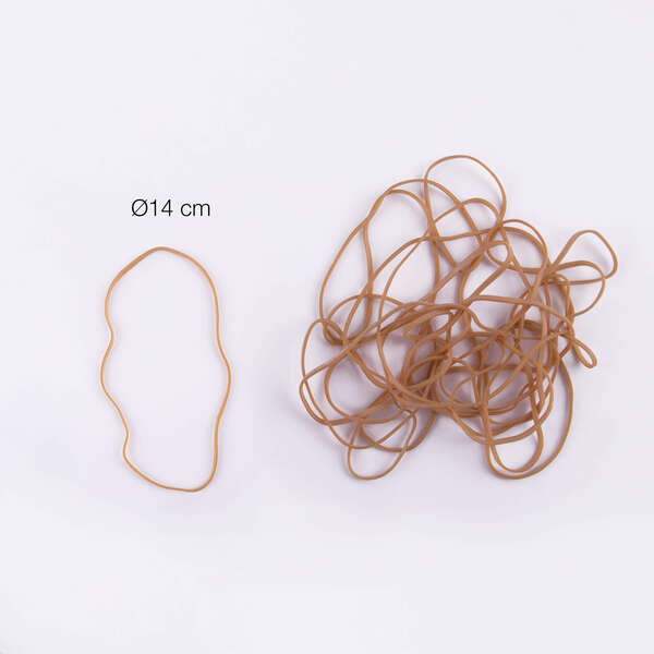 Apli Gomas Elasticas Ø 140 x 2mm - 1kg de Contenido - Gran Elasticidad y Resistencia - 70% de Caucho Natural 1 pieza(s)