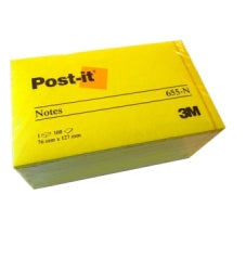 Post-It - 655-NY etiqueta autoadhesiva Amarillo 600 pieza(s)