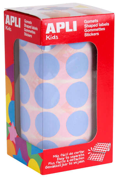 APLI Kids - ROLLO GOMETS APLI CIRCULO 20MM AZUL CL