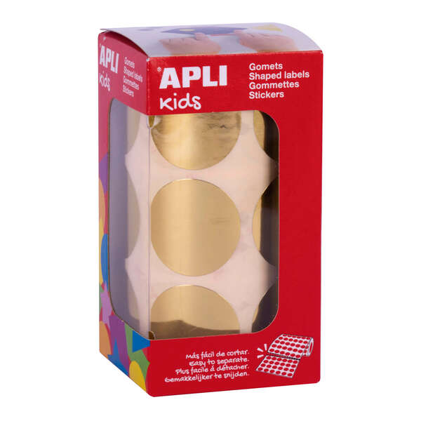 APLI Kids - ROLLO GOMETS APLI REDON. 33MM METAL ORO