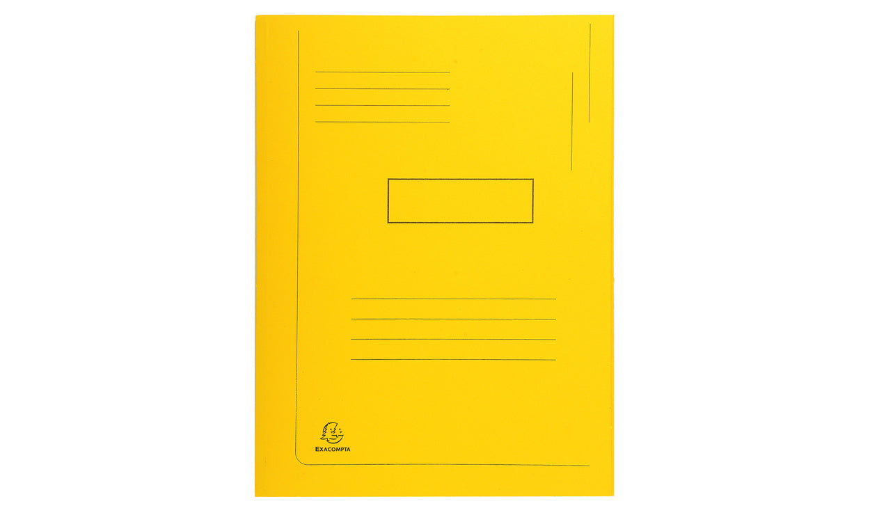 Exacompta - 445009E carpeta Caja de cartón Amarillo A4