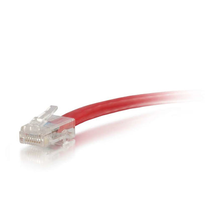 C2G - Cable de conexión de red de 0 5 m Cat5e sin blindaje y sin funda (UTP)  color rojo