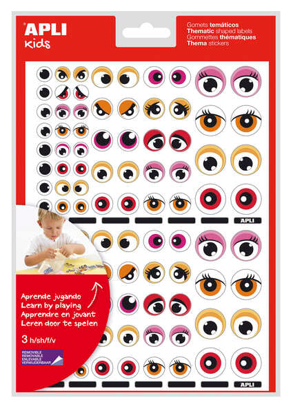 APLI - GOMETS APLI (13855) Bl.3h OJOS ROJOS - Pack de 5 unidades