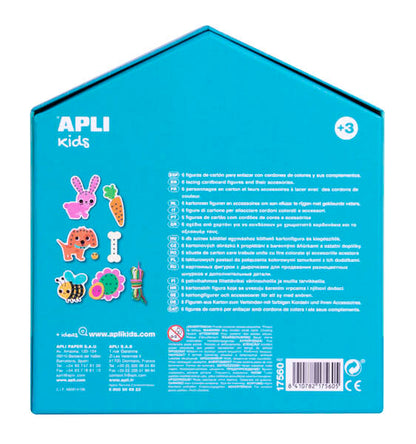 Apli Myfirstlacing - Juego de Enhebrar para Niños - Fomenta la Motricidad Fina y la Coordinacion Ojo-Mano - Incluye Cordones y Tarjetas con Dibujos para Enhebrar 1 pieza(s)