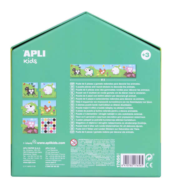 APLI Kids - My First puzzle Puzzle rompecabezas 5 pieza(s) Animales