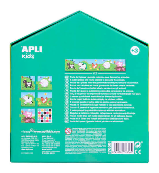 APLI Kids - My First puzzle Puzzle rompecabezas 5 pieza(s) Animales