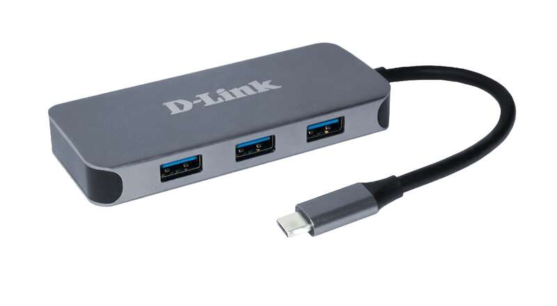 D-Link - DUB-2335 base para portátil y replicador de puertos Alámbrico USB Tipo C Gris