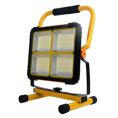 Elbat Foco Solar LED 120W 780lm - Panel Solar Integrado 6V, 3W - Bateria 3.2V, 20000mAh - Angulo Iluminacion 360º - Soporte Plegable 1 pieza(s)