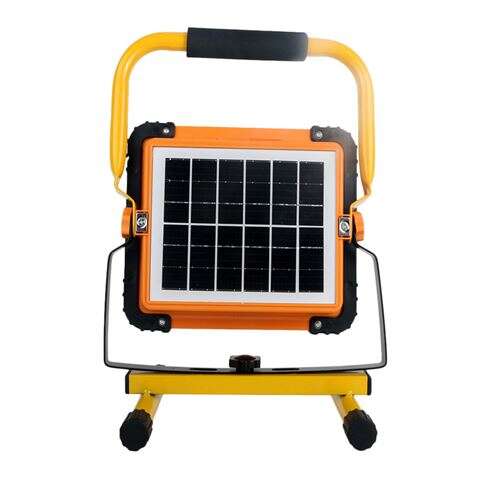 Elbat Foco Solar LED 80W 650lm - Panel Solar Integrado 6V, 3W - Bateria 3.2V, 10000mAh - Angulo Iluminacion 360º - Soporte Plegable. 1 pieza(s)