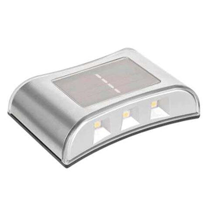 Elbat Aplique Solar LED 150lm - Panel Solar Integrado 2V, 120mAh - Bateria 1.2V, 600mAh - Carcasa Acero Inoxidable 1 pieza(s)