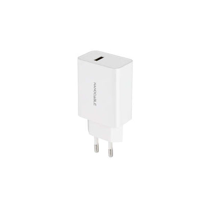 Nanocable - Cargador USB  5V/2.1A  Blanco